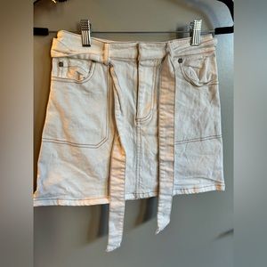 J.O.A. White Denim Skirt